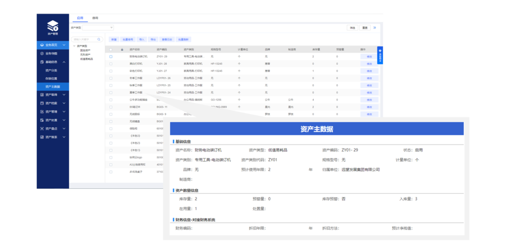 資產(chǎn)主數(shù)據(jù)